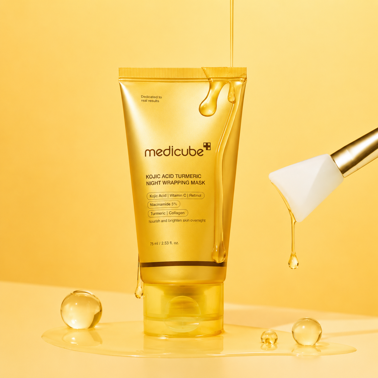 MEDICUBE MASCARILLA NOCTURNA DE ACIDO KOJICO Y CURCUMA