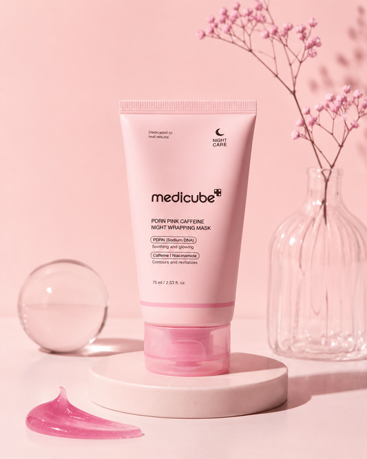 MEDICUBE PDRN PINK CAFFEINE MASCARILLA NOCTURNA
