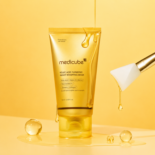 MEDICUBE MASCARILLA NOCTURNA DE ACIDO KOJICO Y CURCUMA
